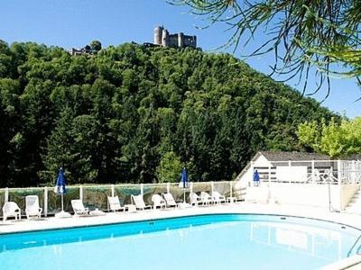 Logis Hotel Le Belle Rive Najac Esterno foto