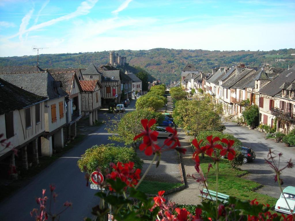 Logis Hotel Le Belle Rive Najac Esterno foto