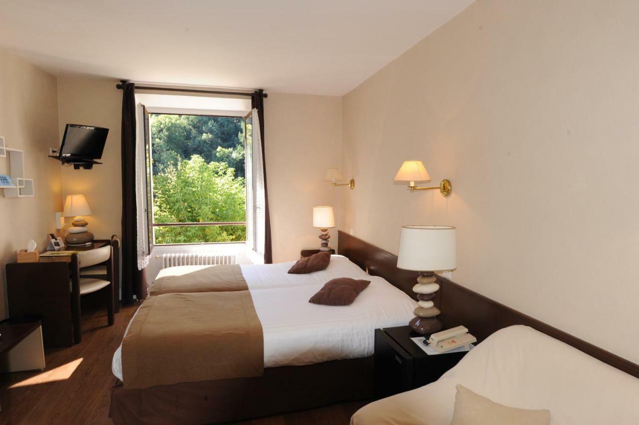 Logis Hotel Le Belle Rive Najac Esterno foto
