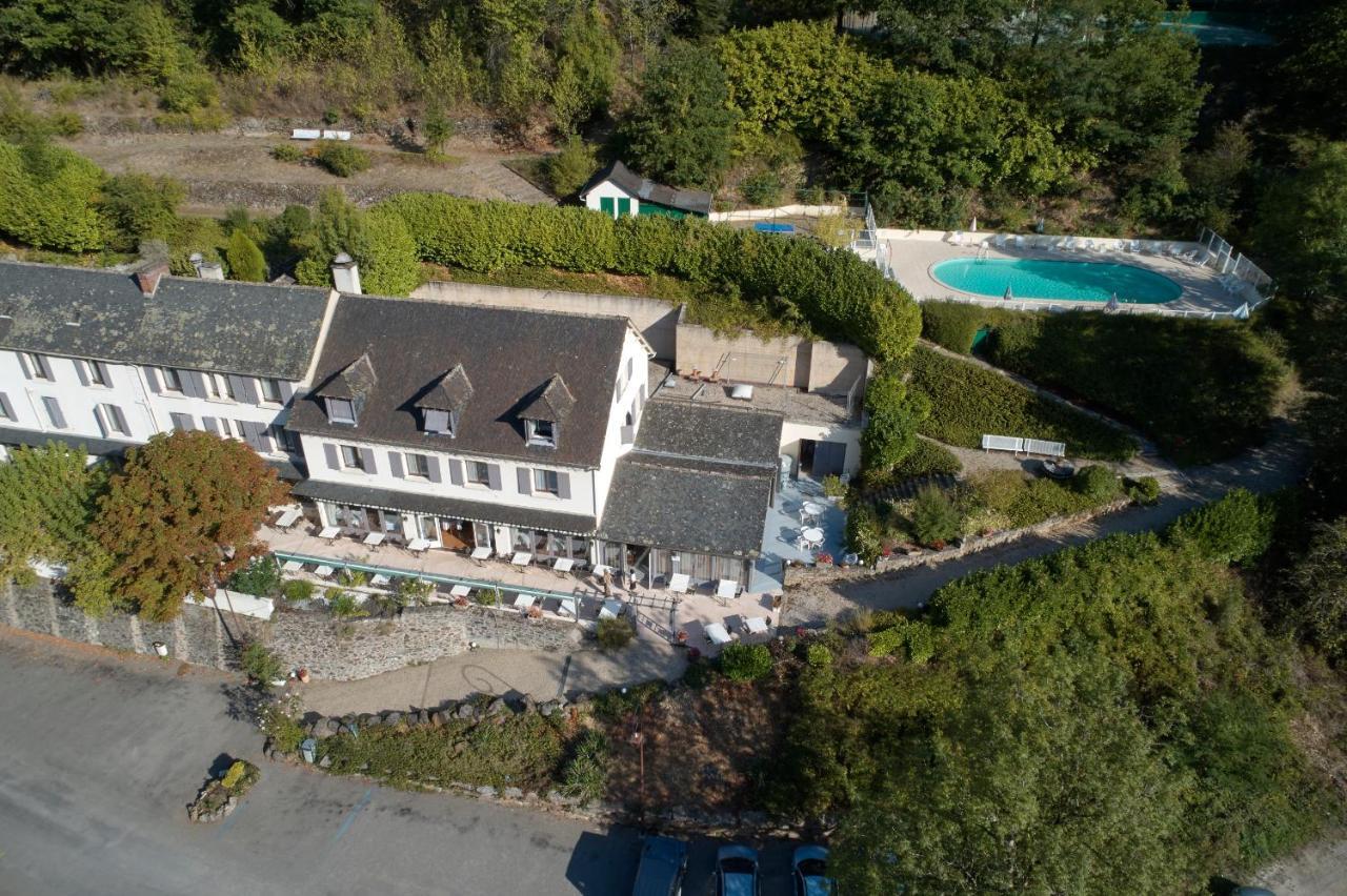 Logis Hotel Le Belle Rive Najac Esterno foto