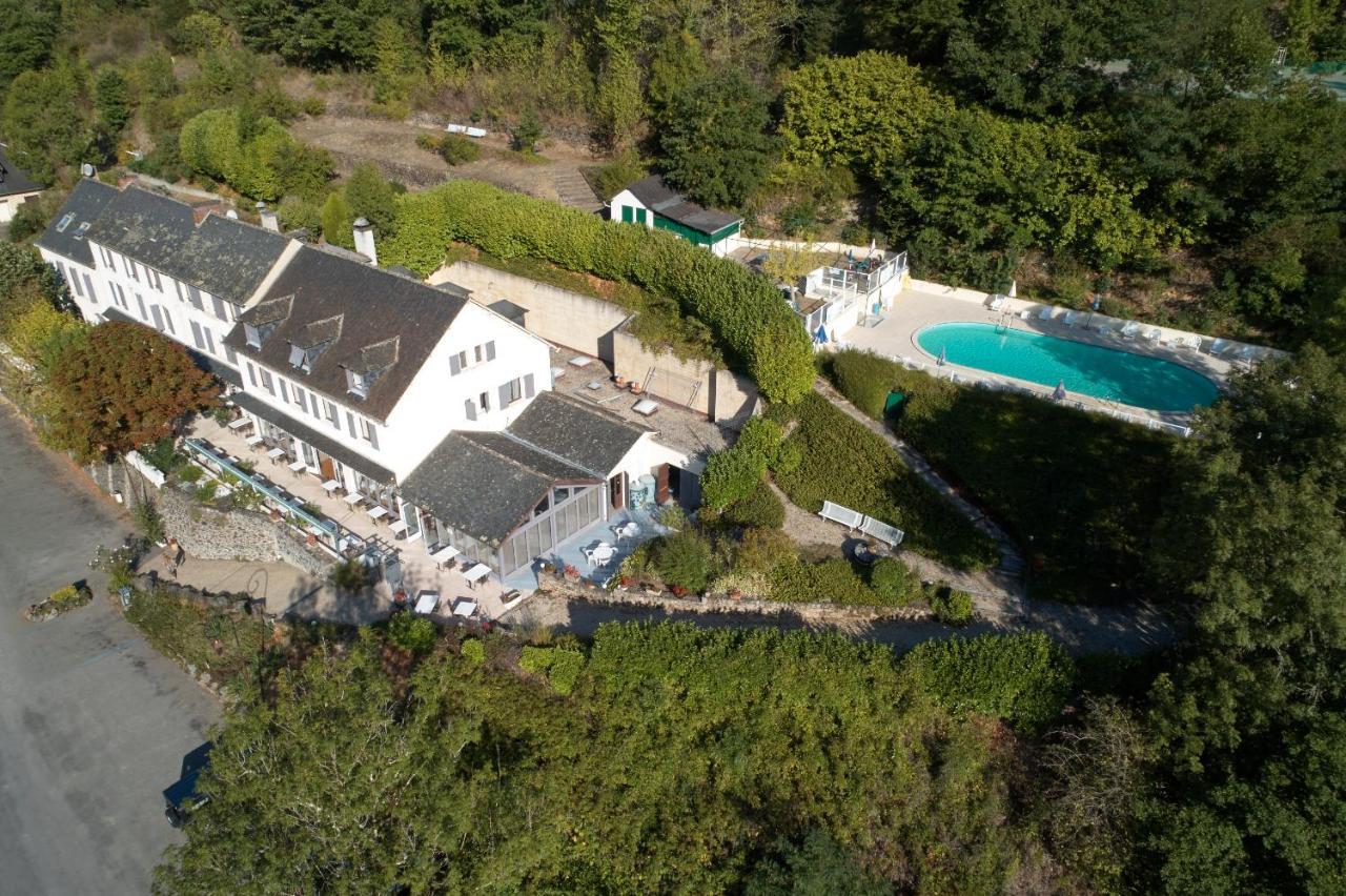 Logis Hotel Le Belle Rive Najac Esterno foto