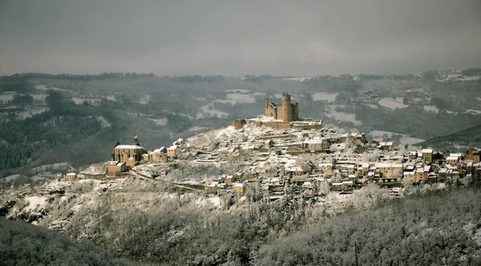 Logis Hotel Le Belle Rive Najac Esterno foto